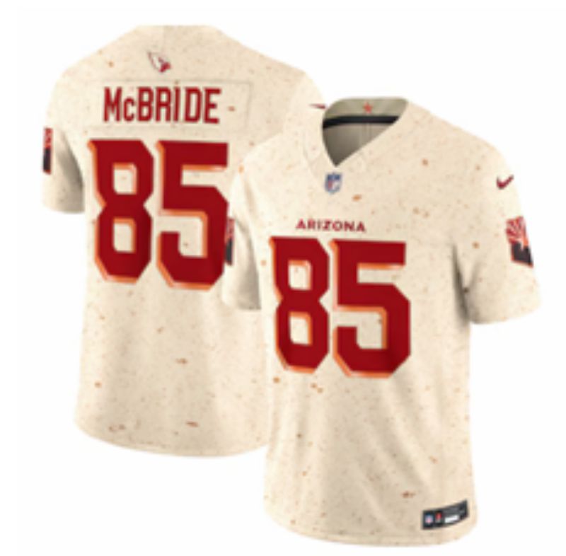 Men 2025 Arizona Cardinals #85 Mcbride Cream 5th generation Throwback Nike Limited NFL Jersey style 01->arizona cardinals->NFL Jersey